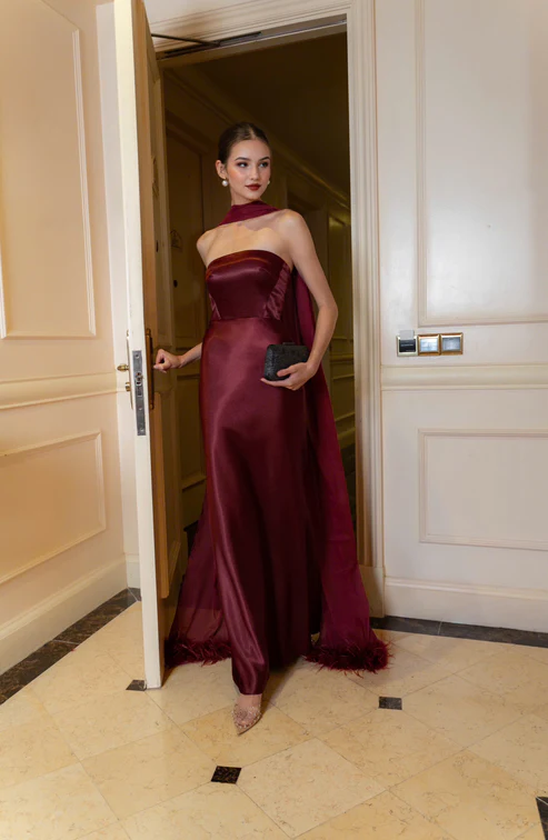 Crimson Midnight Gown