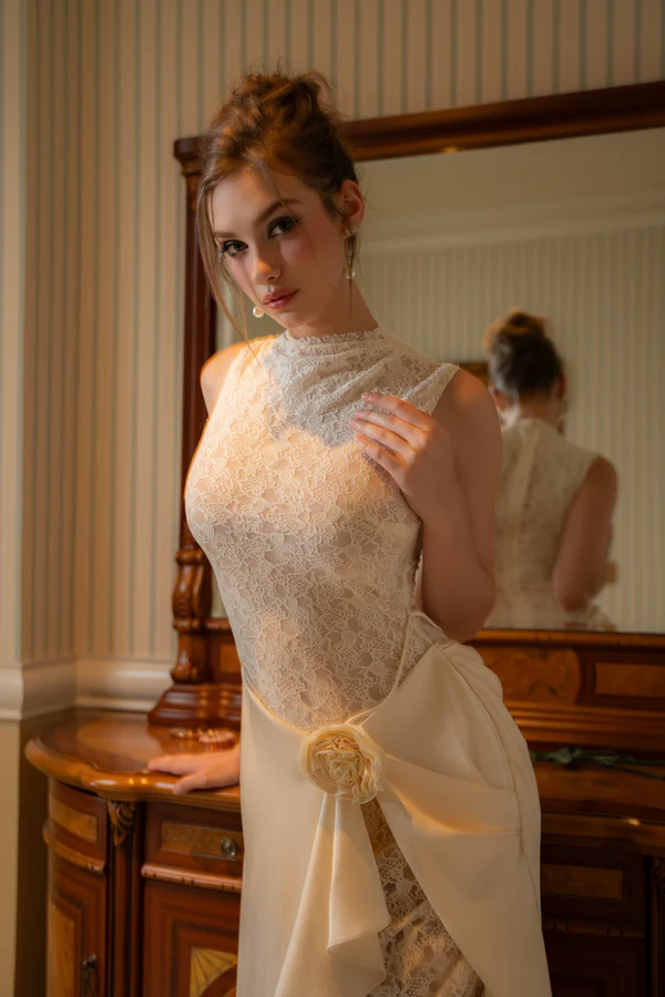 Antique Rose Gown