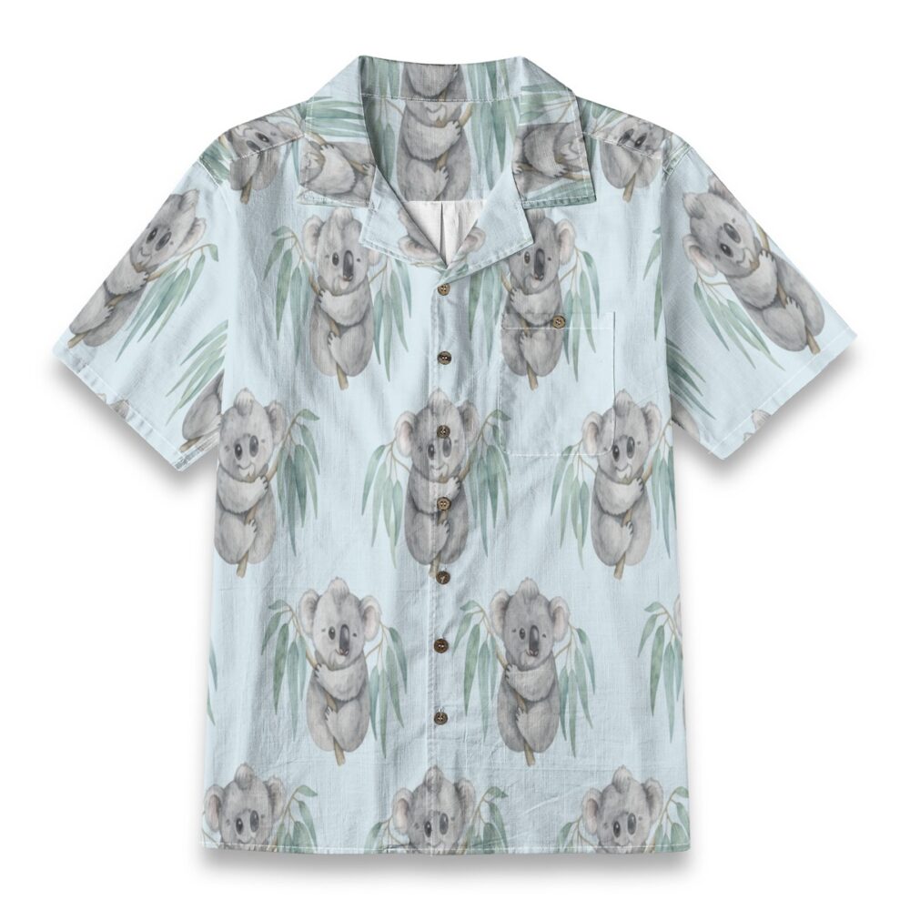 Relaxed Koala Eucalyptus Tropical Beach Shirt