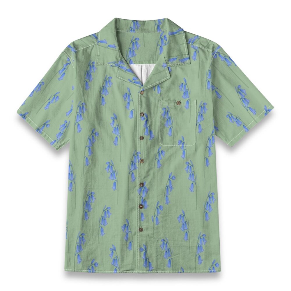 Golden Chrysanthemum Bloom Floral Summer Shirt