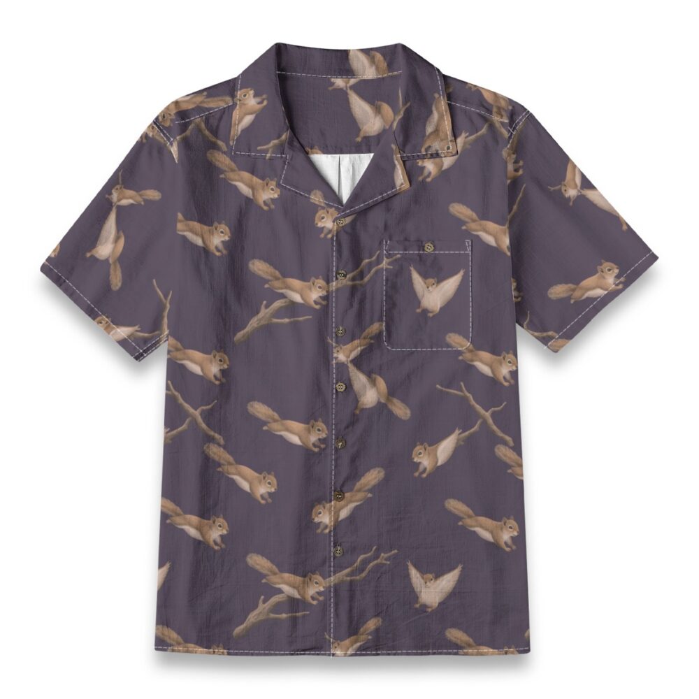 Flying Squirrel Night Forest Tropical Shirt