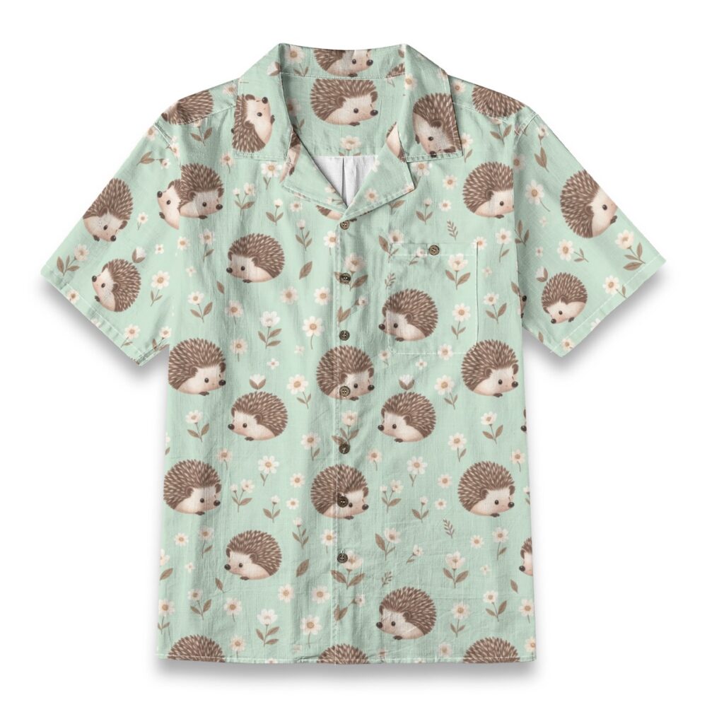 Adorable Hedgehog Floral Pastel Island Shirt