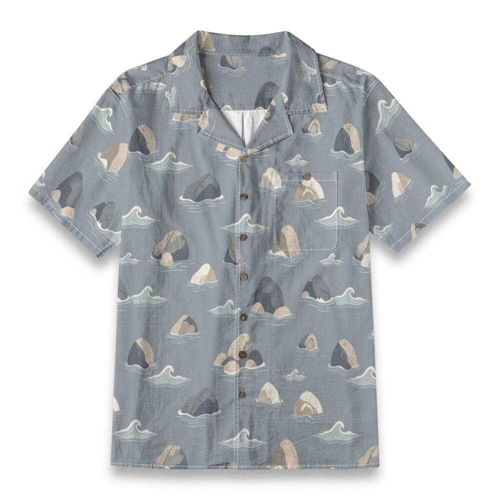Calm Ocean Ripples Minimal Coastal Summer Shirt
