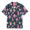 Elegant Peony Bloom Dark Floral Resort Shirt